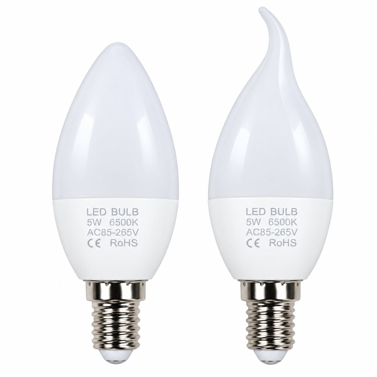 LED шам-свеча E14/E27 (үшкір / жалын тәрізді) 12W 3000K/4500K/6500K