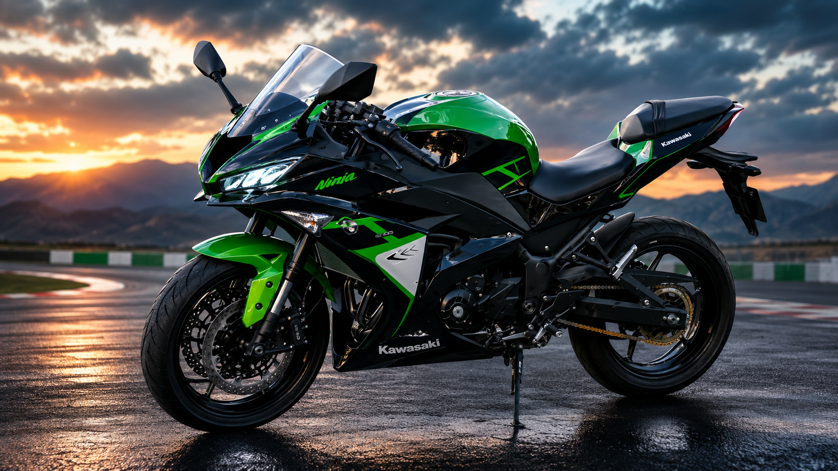 🏍️ 400 кубтық спортбайк (2 цилиндр, суытқыш жүйелі)
