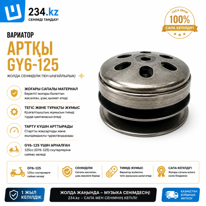 Вариатор задней  GY6-125  00002481